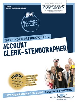 cover image of Account Clerk-Stenographer